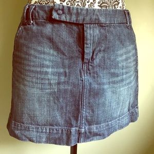 Limited Edition Jean Mini Skirt, Size 6